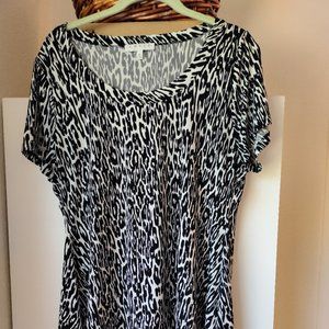 Womens CHAUS XL Animal Print Top.